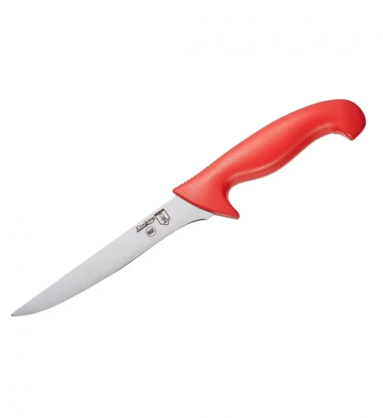 Cutit dezosat profesional 18 cm, rosu, chef line, cooking by heinner