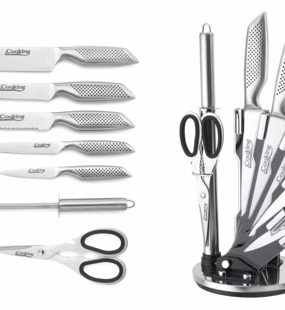 Set cutite bucatarie 8 piese, magnium