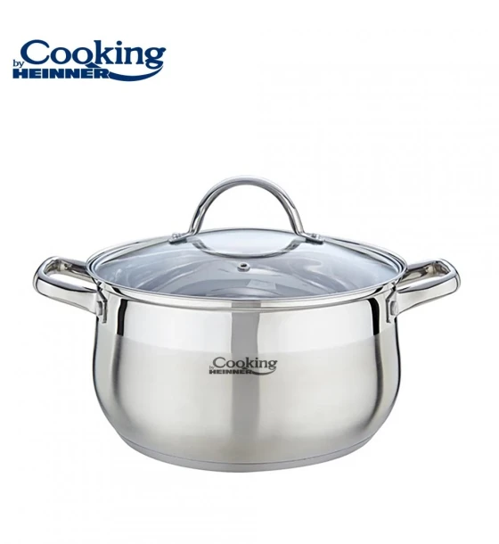 Semioala inox+capac, 24 x 13.5 cm, 6.1 l, amira, cooking by heinner