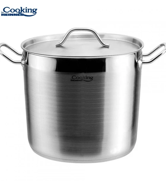 Oala+capac inox 24x20 cm, 9L, maestro, cooking by heinner