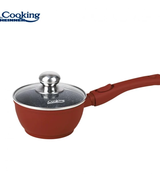 Oala Caserola aluminiu+capac 16x8CM, 1.3 l, calabria, cooking by heinner