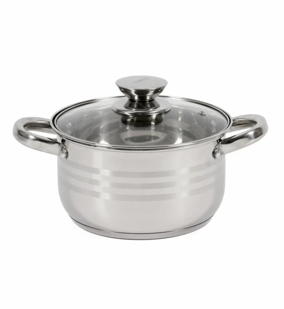Semioala inox+capac, 18X10.5 cm, 2.5 l, myra, cooking by heinner
