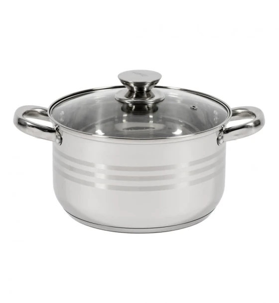 Semioala inox+capac, 22X12.5 cm, 4.5 l, myra, cooking by heinner