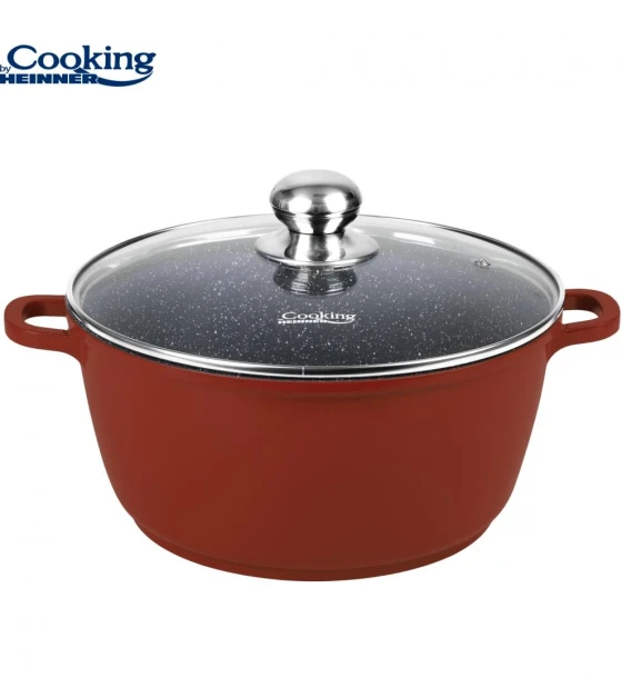 Semioala aluminiu+capac 40X17.5CM, 18.6L, calabria, cooking by heinner
