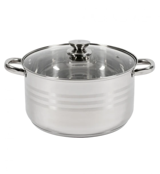 Semioala inox+capac, 26x14, 5 cm, 7 l, myra, cooking by Heinner