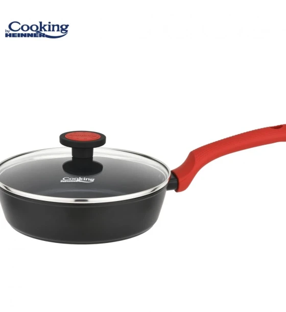 Tigaie aluminiu forjat + capac 28X7 cm, redmoon, cooking by heinner