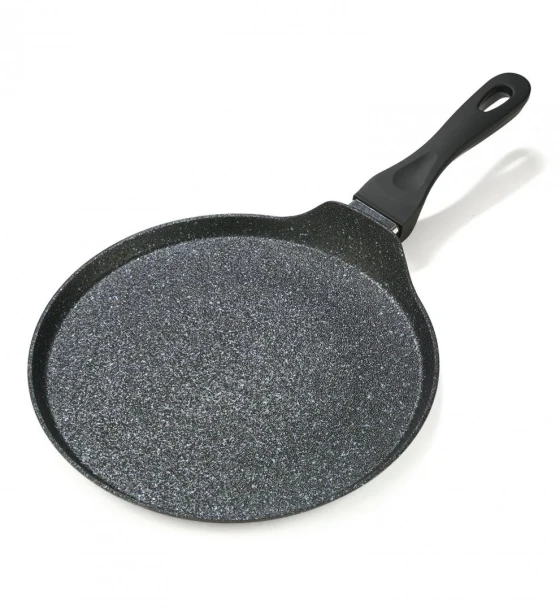 Tigaie aluminiu clatite 28X1.5CM, black sand, cooking by heinner