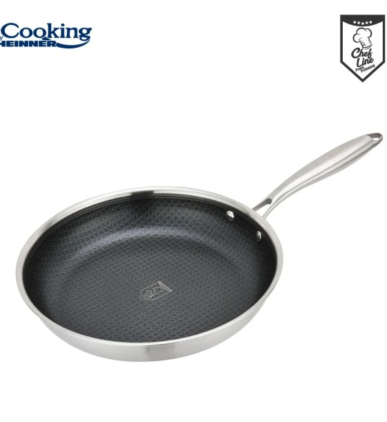 Tigaie inox 3 straturi, 20X4 cm, TITANIUM3, cooking by heinner