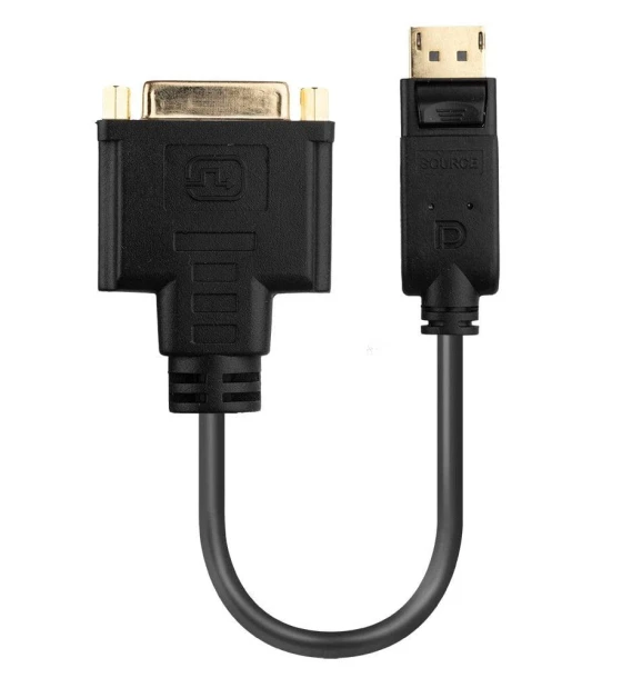 Cablu video Adaptor Lindy LY-41004, DisplayPort 1.2 to DVI, negru