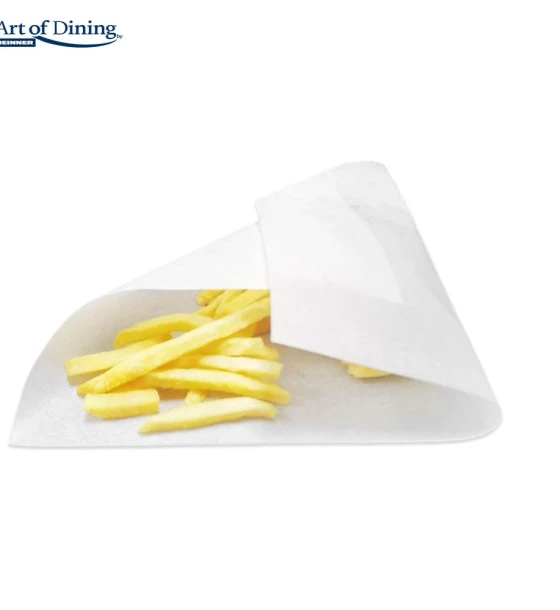 Accesoriu bucatarie Set 500 bucati hartie impermiabila rezistenta la grasime alba, 200 x 250 mm, art of dining