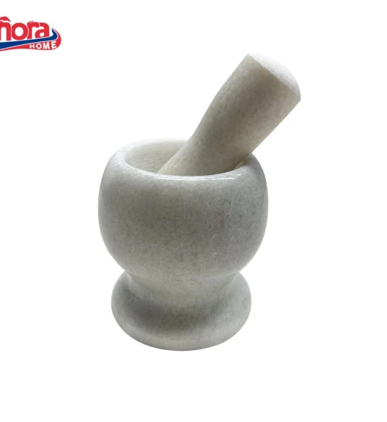 Accesoriu bucatarie MOJAR CU PISTIL DIN MARMURA, DIA 9.5 CM, VANORA HOME mix doua culori in bax, 3 buc/ culoare