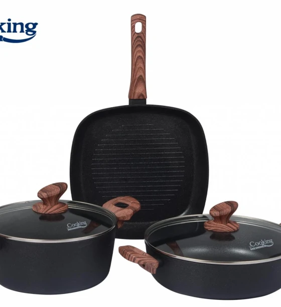 Set gatit 5 piese aluminiu forjat, malta, cooking by heinner