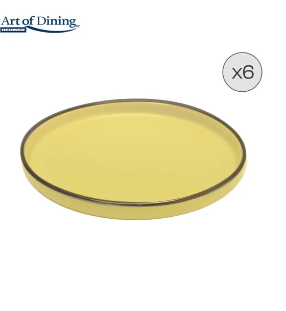 Set 6 farfurii desert ceramica 20 cm, medeea, art of dining