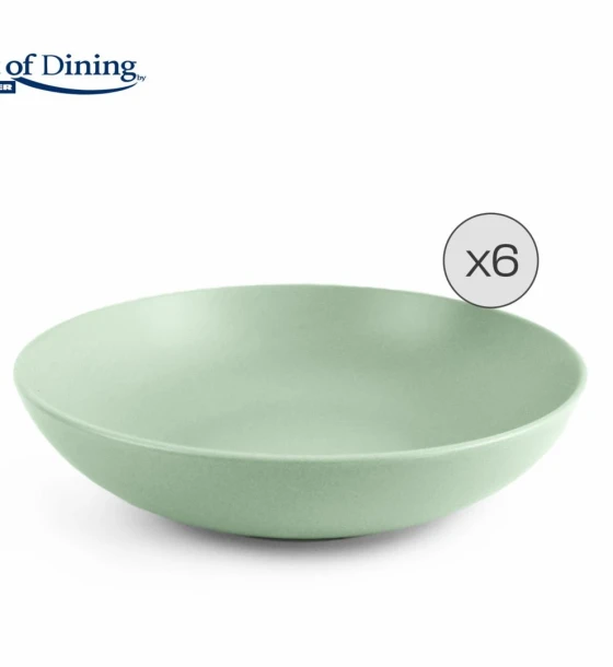 Set 6 farfurii adanci ceramica 20 cm, yvonne, art of dining by heinner