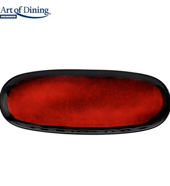 Farfurie Set 4X platou ceramica 38x15 cm, vulcano, art of dining by heinner