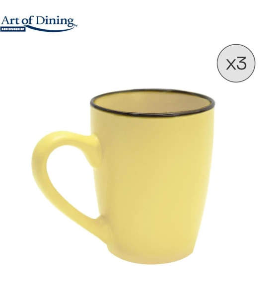 Cana Set 3 cani ceramica 354 ml, medeea, art of dining