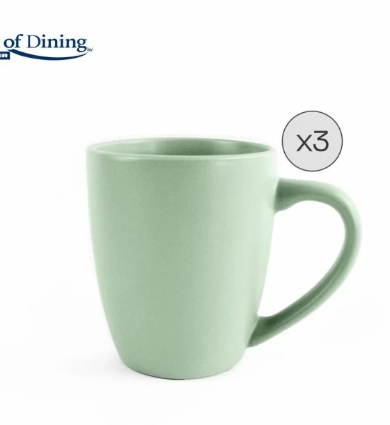 Cana Set 3 cani ceramice 354 ml, yvonne, art of dining by heinner