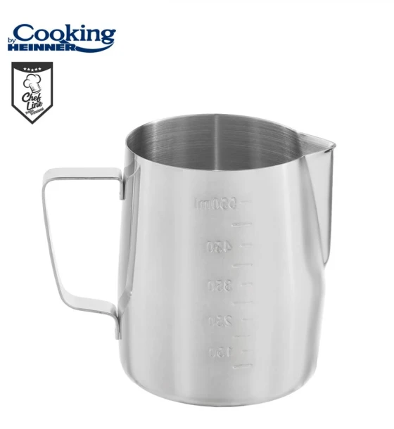 Cana inox lapte 550 ml, cooking by heinner, chef line