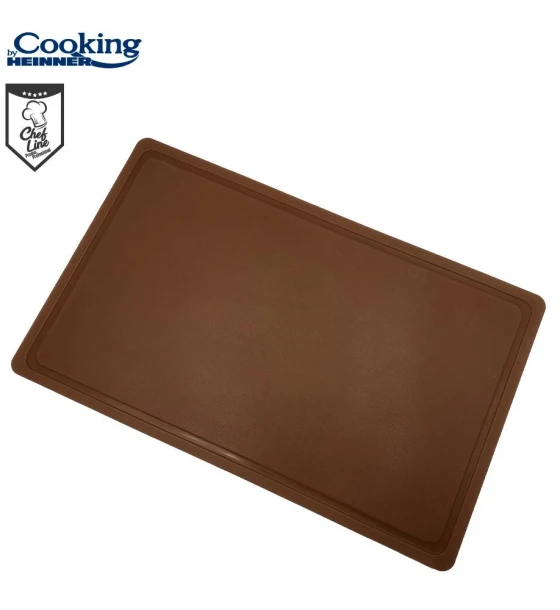 Tocator cu sant haccp GN1, 53X32.5X2 cm, maro, cooking by heinner