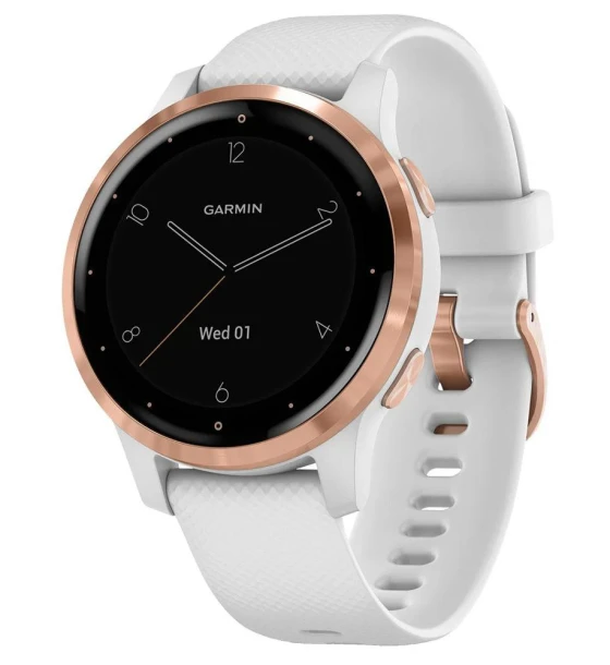 Smartwatch Ceas Smartwatch Garmin Vivoactive 4S, White Rose Gold SEU