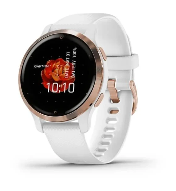 Smartwatch Ceas Smartwatch Garmin Venu 2S, GPS Wi-Fi, Rose Gold + White