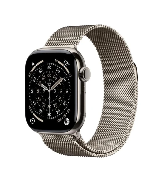 Smartwatch Apple Watch Series 11 GPS + Cellular 42mm Natural Titanium Case with Natural Milanese Loop