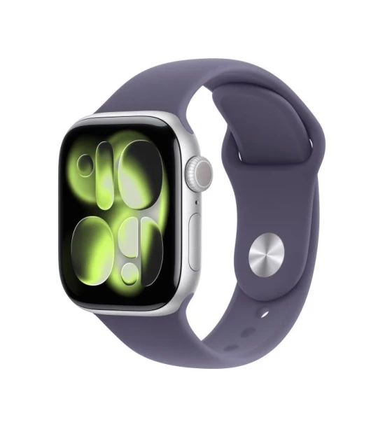 Smartwatch Apple Watch Series 11 GPS 42mm Silver Aluminium Case with Purple Fog Sport Band - S M
