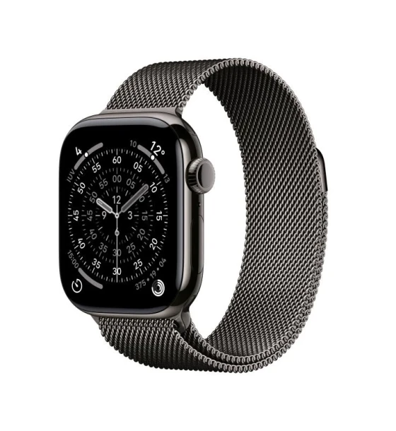 Smartwatch Apple Watch Series 11 GPS + Cellular 42mm Slate Titanium Case with Slate Milanese Loop