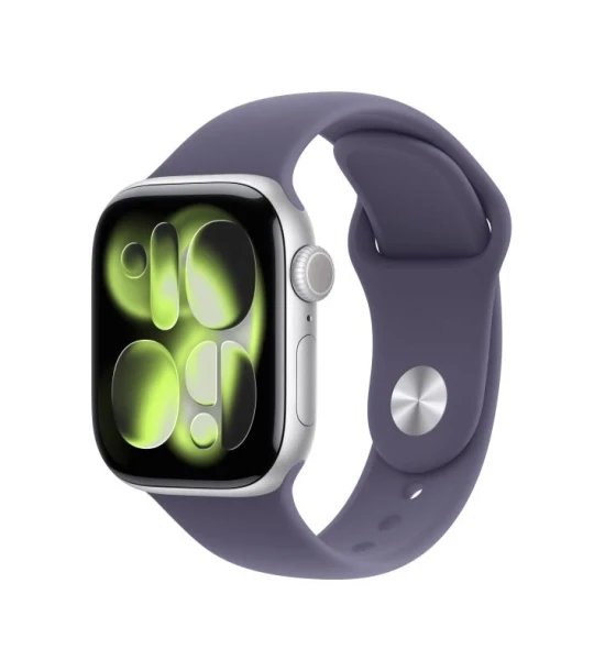 Smartwatch Apple Watch Series 11 GPS + Cellular 42mm Silver Aluminium Case with Purple Fog Sport Band - S M