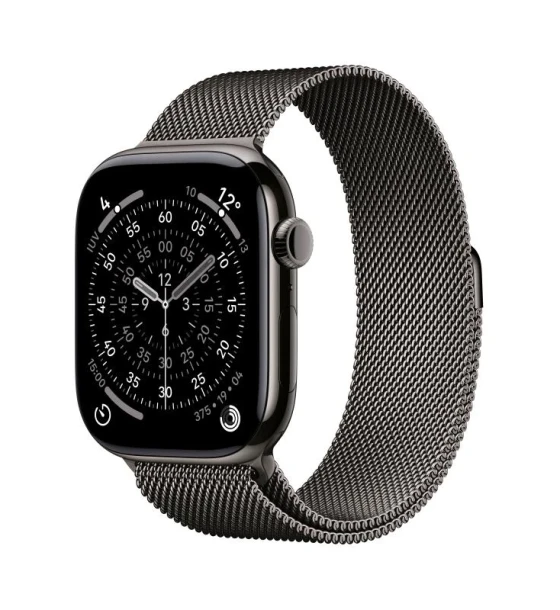 Smartwatch Apple Watch Series 11 GPS + Cellular 46mm Slate Titanium Case with Slate Milanese Loop - M L