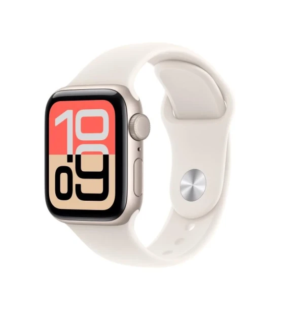 Smartwatch Apple Watch SE 3 GPS 40mm Starlight Aluminium Case with Starlight Sport Band - S M