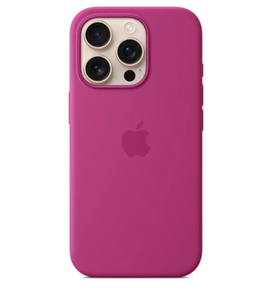 Accesoriu telefon iPhone 16 Pro Silicone Case with MagSafe - Fuchsia