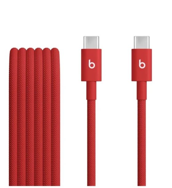 Accesoriu telefon Beats USB-C to USB-C Woven Cable 1.5 m - Rapid Red