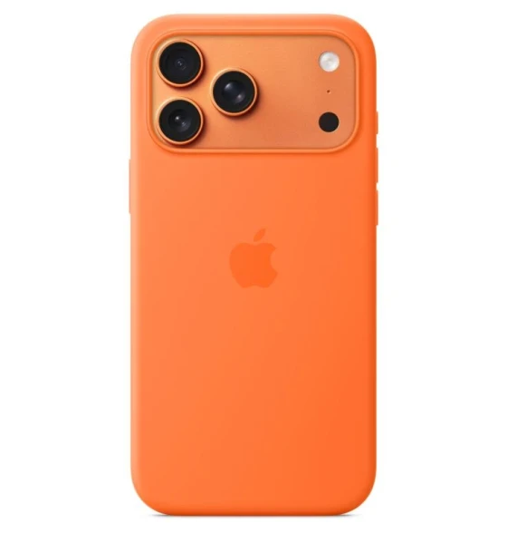 Accesoriu telefon iPhone 17 Pro Max Silicone Case with MagSafe - Orange