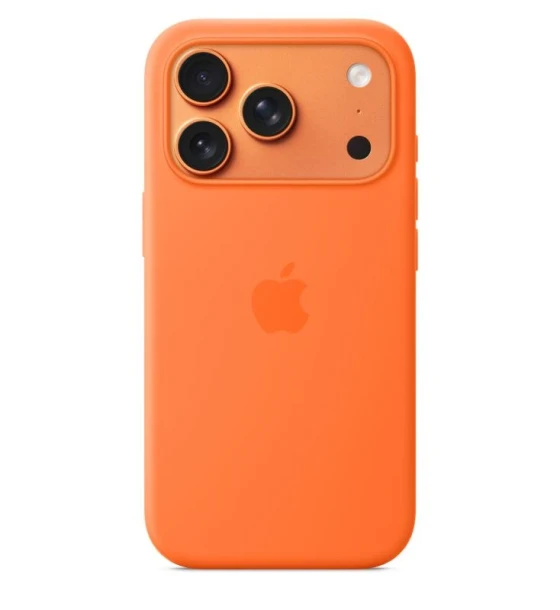 Accesoriu telefon iPhone 17 Pro Silicone Case with MagSafe - Orange
