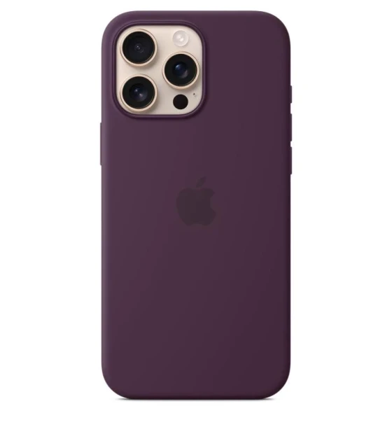 Accesoriu telefon iPhone 16 Pro Max Silicone Case with MagSafe - Plum