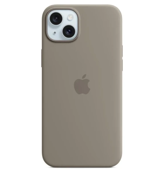 Accesoriu telefon iPhone 15 Plus Silicone Case with MagSafe - Clay