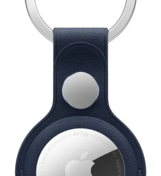 Accesoriu telefon AirTag FineWoven Key Ring - Deep Blue