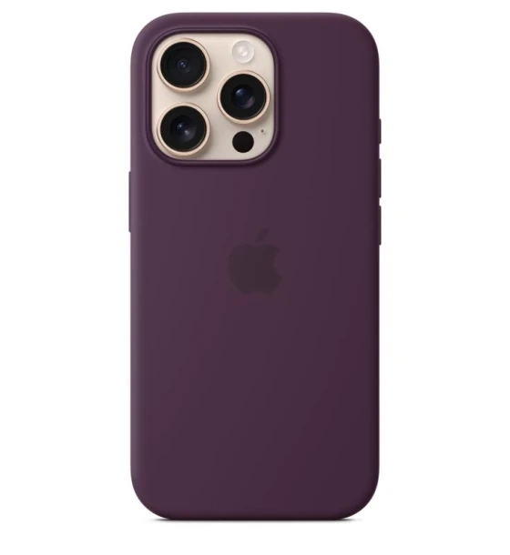 Accesoriu telefon iPhone 16 Pro Silicone Case with MagSafe - Plum