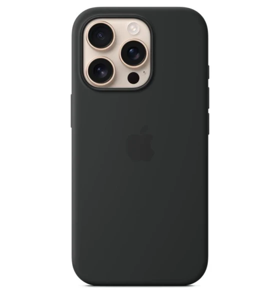 Accesoriu telefon iPhone 16 Pro Silicone Case with MagSafe - Black
