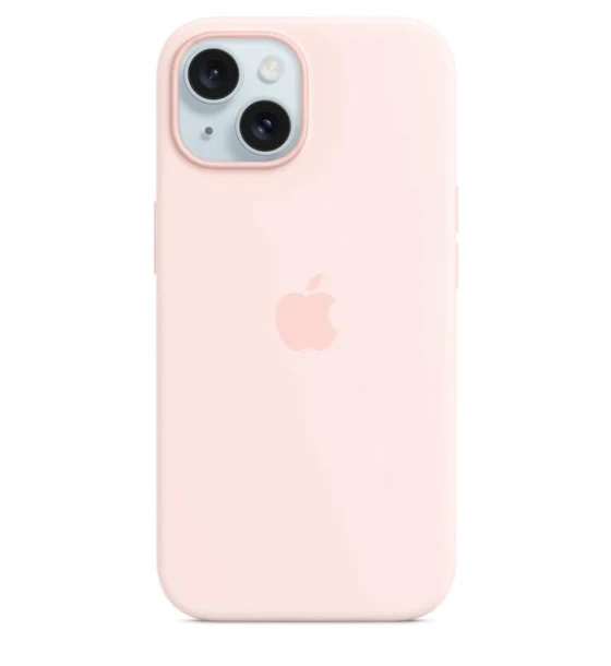 Accesoriu telefon iPhone 15 Silicone Case with MagSafe - Light Pink