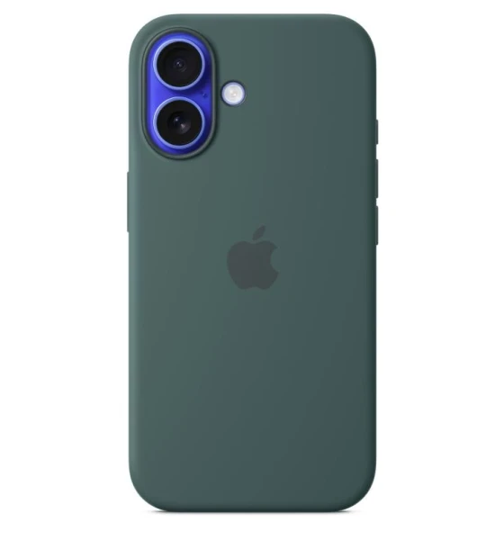 Accesoriu telefon iPhone 16 Silicone Case with MagSafe - Lake Green