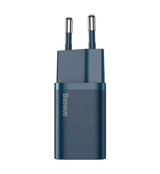 Incarcator retea Baseus Super Si, Quick Charge 20W, 1 x USB Type-C 5V/3A, albastru