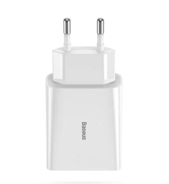 Incarcator retea Baseus Speed Mini, Quick Charge 20W, 1 x USB Type-C 5V/3.0A, alb