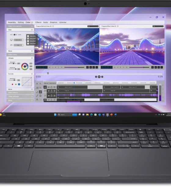 Laptop Dell PRO MAX 16 MC16250, 16 inch FHD+ LCD with 300 nits, Non-touch, FHD HDR IR Camera, Microphone, WLAN, Palmrest with Finger Print Reader + Control Vaul 3+, ENERGY STAR Qualified