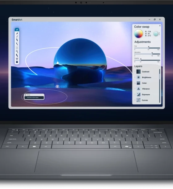 Laptop Dell Pro Max 16 Premium MA16250, 16 inch, Non-Touch, FHD+ 1920 x 1200, VRR 120Hz, 500 Nit, DCI-P3 100%, Anti-Glare, 8MP RGB + IR, ENERGY STAR Qualified, EPEAT Gold with Climate+