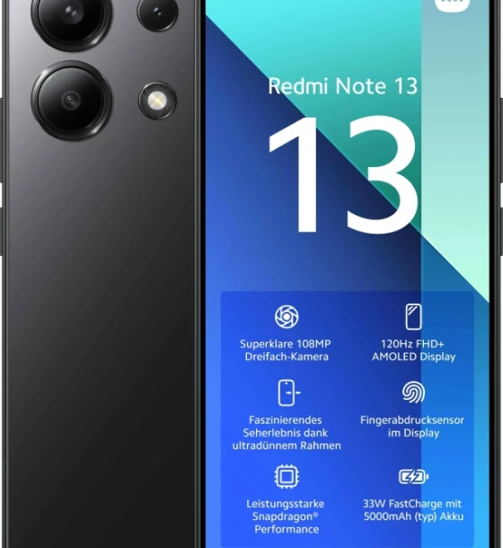 Telefon mobil Telefon XIAOMI Note 13, Hybrid SIM, 8 GB RAM, 256 GB, 4G, Negru