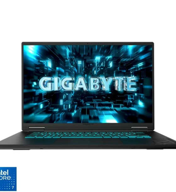 Notebook gigabyte DYHG5EECC4SD, 16 inch QHD+ 165Hz 100% srgb, nvidia GeForce RTX 5080, intel rpl-h re. core 7 240H, vram GDDR7 16G, RAM LPDDR5X 5600 16G 2 on board, 1TB SSD Gen4, WiFi AX211