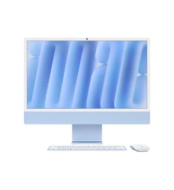 All in One PC Apple iMAC 24 inch Retina 4.5k/ Apple M4 CPU 10-core, GPU 10-core, Neural Engine16-core /16GB/1TB - Blue - INT KB 2024 Cto from MWV33RO/A