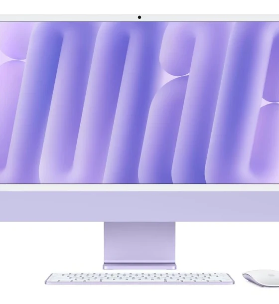 All in One PC Apple iMAC 24 inch Retina 4.5k/ Apple M4 CPU 10-core, GPU 10-core, Neural Engine16-core /32GB/512GB - Purple - INT KB 2024
